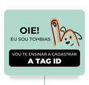 COLEIRA AVULSA COM TAG ID ROSA